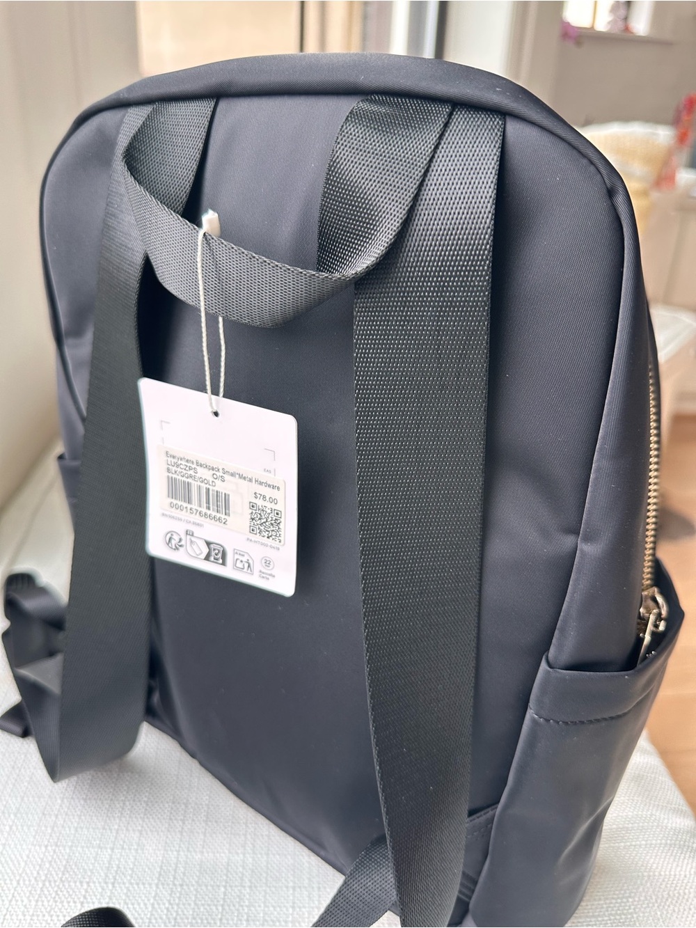 lululemon athletica Black Everywhere Backpack small 11.5 L with Gold Hardware - Picture 3 of 5
